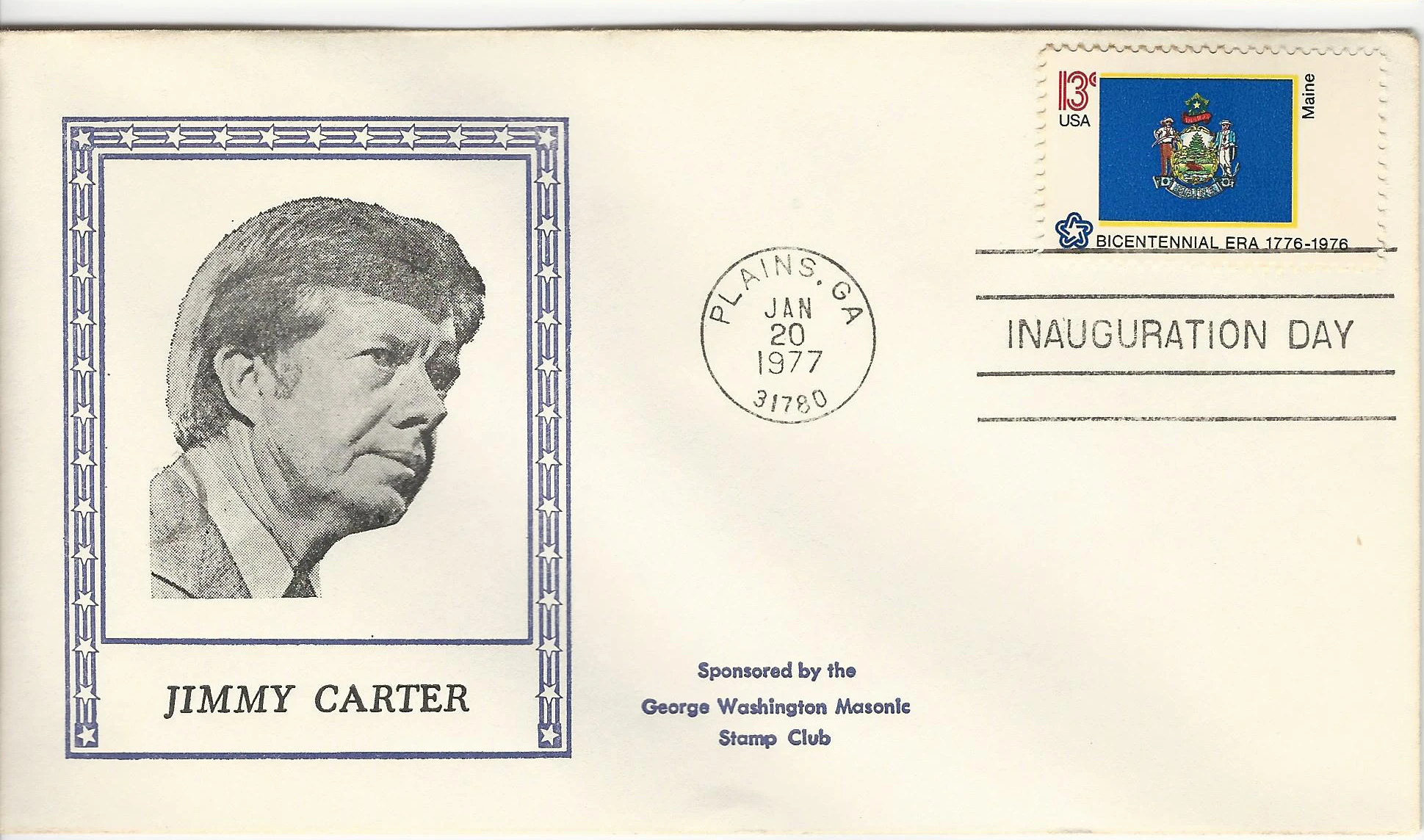 Inauguration Jimmy Carter Postmark #1: Washington, DC —&hellip;